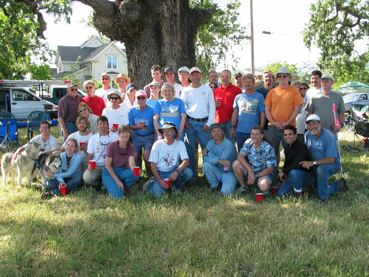 A group photo of Jane and her "fly boys".