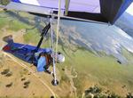Robert and Katie about to land at Lake Pillsbury