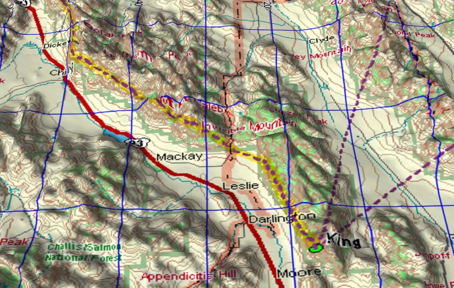 King Mtn. Route 1 map A