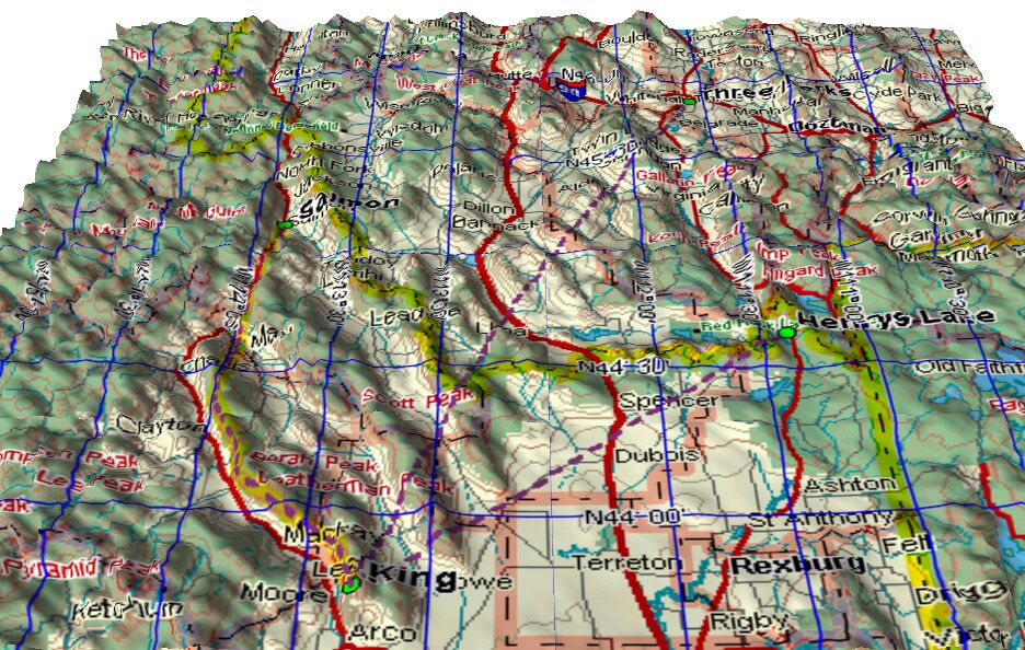 King Mtn. Route maps